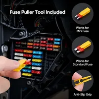 🚗306Pcs Automotive Fuse Kit with Tester & Puller thumbnail 3