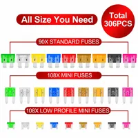 🚗306Pcs Automotive Fuse Kit with Tester & Puller thumbnail 6