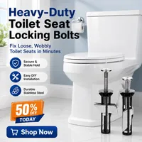🚽 Heavy-Duty Toilet Seat Locking Bolt Kit – Stop Wobble & Loose Seats | 50% OFF thumbnail 1