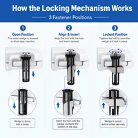 🚽 Heavy-Duty Toilet Seat Locking Bolt Kit – Stop Wobble & Loose Seats | 50% OFF thumbnail 7