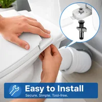 🚽 Heavy-Duty Toilet Seat Locking Bolt Kit – Stop Wobble & Loose Seats | 50% OFF thumbnail 5