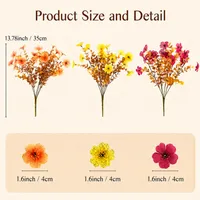 🔥LAST DAY 50% OFF - 4Pcs Colorful Fall Fake Flowers - UV Resistant  Artificial Outdoor Plants for Halloween Porch Decor thumbnail 10