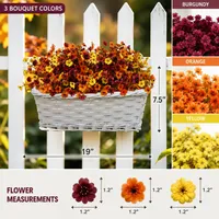 🔥LAST DAY 50% OFF - 4Pcs Colorful Fall Fake Flowers - UV Resistant  Artificial Outdoor Plants for Halloween Porch Decor thumbnail 7
