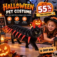 🔥🎃Spooky Season Hot Sale 60% OFF‼️🎃 Halloween Centipede Pet Costume – Creepy-Cute Adjustable Outfit thumbnail 1