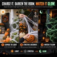 🎃 2026 HALLOWEEN SALE🎃💞56K+ SOLD‼️🕸️Glow-in-the-Dark Halloween Spider Web – Haunted House Stretch Decor 🕸️ thumbnail 5