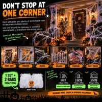 🎃 2026 HALLOWEEN SALE🎃💞56K+ SOLD‼️🕸️Glow-in-the-Dark Halloween Spider Web – Haunted House Stretch Decor 🕸️ thumbnail 7