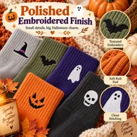 🎃 Halloween Embroidered Crew Socks thumbnail 11
