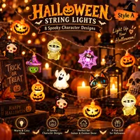 👻 Halloween String Lights — Glowing Ghost, Pumpkin & Maple Leaf Decor for Indoor & Outdoor Scenes thumbnail 10