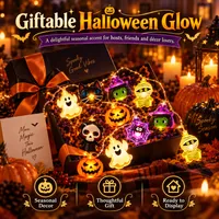 👻 Halloween String Lights — Glowing Ghost, Pumpkin & Maple Leaf Decor for Indoor & Outdoor Scenes thumbnail 9