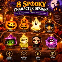 👻 Halloween String Lights — Glowing Ghost, Pumpkin & Maple Leaf Decor for Indoor & Outdoor Scenes thumbnail 3