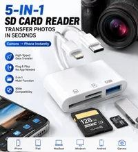 Hot💥Limited-time 50% discount🔌 5-in-1 SD Card Reader for iPhone & USB-C – Fast Photo & Video Transfer Adapter thumbnail 6