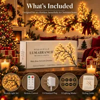 ✨ Bring Home the Glow of Christmas — Elegant Warm White Branch Lights 8 Lighting Modes thumbnail 8