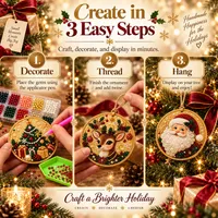 🎄 30,000+ Sold — Holiday Ornament Craft Kit | Create Beautiful Christmas Keepsakes at Home thumbnail 5