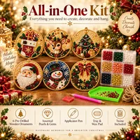 🎄 30,000+ Sold — Holiday Ornament Craft Kit | Create Beautiful Christmas Keepsakes at Home thumbnail 3