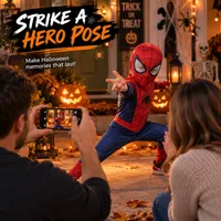 🎃💀 NOW 50% OFF‼️💞56K+ SOLD!🕷️Spider Hero Stretch Mask – Halloween Costume Hood 🦹 thumbnail 2