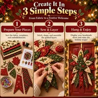 🎄 30,000+ Sold — Christmas Door Hanging DIY Kit – Create Your Own Holiday Decoration thumbnail 4