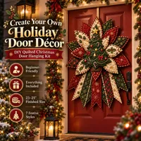 🎄 30,000+ Sold — Christmas Door Hanging DIY Kit – Create Your Own Holiday Decoration thumbnail 1