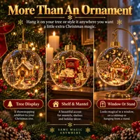 🔥 Limited-Time 50% OFF – Light-Up Christmas Story Globe Ornament | Magical Mini Holiday World✨🎄 thumbnail 4