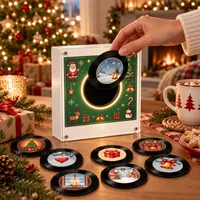 🎄Christmas Vinyl Music Player with 9 Mini Records 🎶 thumbnail 6