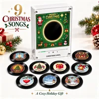 🎄Christmas Vinyl Music Player with 9 Mini Records 🎶 thumbnail 3