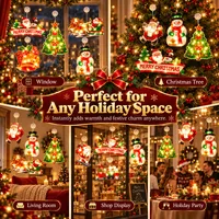🎅Early Christmas Sale🎄Christmas Window Hanging Lights thumbnail 6