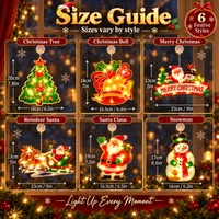 🎅Early Christmas Sale🎄Christmas Window Hanging Lights thumbnail 4