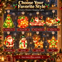 🎅Early Christmas Sale🎄Christmas Window Hanging Lights thumbnail 3