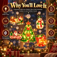 🎅Early Christmas Sale🎄Christmas Window Hanging Lights thumbnail 2