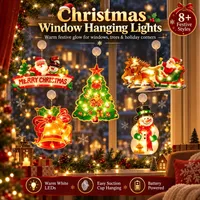 🎅Early Christmas Sale🎄Christmas Window Hanging Lights thumbnail 1