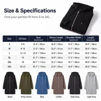 🔥 Limited Time Discount ✨ Women's Mid-Length Hoodie Coat 🧥 Comfortable Fit, Warm Layer & Casual Elegant Look ⛄ thumbnail 7