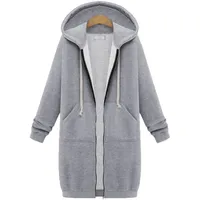 🔥 Limited Time Discount ✨ Women's Mid-Length Hoodie Coat 🧥 Comfortable Fit, Warm Layer & Casual Elegant Look ⛄ thumbnail 8