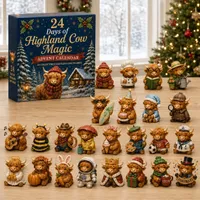 🔥 50% OFF TODAY - 🎄24 Days of Highland Cow Advent Calendar thumbnail 5
