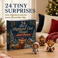 🔥 50% OFF TODAY - 🎄24 Days of Highland Cow Advent Calendar thumbnail 4