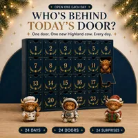 🔥 50% OFF TODAY - 🎄24 Days of Highland Cow Advent Calendar thumbnail 6