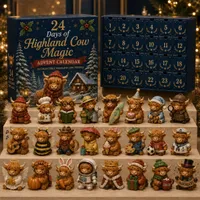🔥 50% OFF TODAY - 🎄24 Days of Highland Cow Advent Calendar thumbnail 9