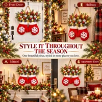 🎄Limited Christmas Sale 60% OFF Today , Light-Up Christmas Mitten Wreath — Bring a Warm & Festive Welcome to Your Home thumbnail 7