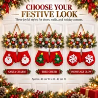 🎄Limited Christmas Sale 60% OFF Today , Light-Up Christmas Mitten Wreath — Bring a Warm & Festive Welcome to Your Home thumbnail 4