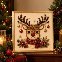 🧘Relaxing & Beginner-Friendly - 🎨💎DIY Christmas Pearl Diamond Painting Art Kit thumbnail 5