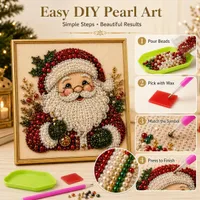🧘Relaxing & Beginner-Friendly - 🎨💎DIY Christmas Pearl Diamond Painting Art Kit thumbnail 10