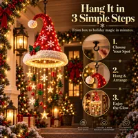🔥 60% OFF TODAY — Light-Up Christmas Hat Hanging Decor | Make Home Feel Like Christmas thumbnail 6