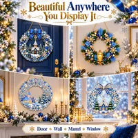🔥 58% OFF TODAY — DIY Christmas Wreath Diamond Art Kit | Create Your Own Sparkling Holiday thumbnail 8