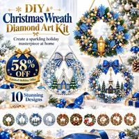 🔥 58% OFF TODAY — DIY Christmas Wreath Diamond Art Kit | Create Your Own Sparkling Holiday thumbnail 1