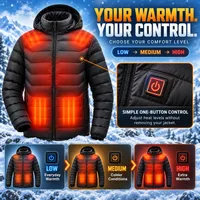 🥳2026 HOT SALE🥳💞54K+ SOLD!🔥 HOT SALE 50% OFF🔥USB-POWERED HEATED WINTER JACKET🧥 thumbnail 6
