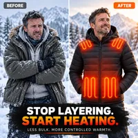 🥳2026 HOT SALE🥳💞54K+ SOLD!🔥 HOT SALE 50% OFF🔥USB-POWERED HEATED WINTER JACKET🧥 thumbnail 4