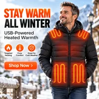 🥳2026 HOT SALE🥳💞54K+ SOLD!🔥 HOT SALE 50% OFF🔥USB-POWERED HEATED WINTER JACKET🧥 thumbnail 1