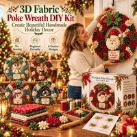 🔥 50% OFF – Create Your Own Christmas Magic with a Beautiful 3D Fabric Wreath thumbnail 1