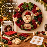 🔥 50% OFF – Create Your Own Christmas Magic with a Beautiful 3D Fabric Wreath thumbnail 3