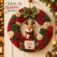 🔥 50% OFF – Create Your Own Christmas Magic with a Beautiful 3D Fabric Wreath thumbnail 7
