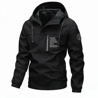 🥳2026 HOT SALE🥳💞54K+ SOLD! -🔥 Bestseller – Men's Outdoor Windbreaker with Detachable Hood thumbnail 13