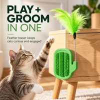 🔥 UP TO 50% OFF – Say Goodbye to Grooming Struggles! 🐱 3-in-1 Self-Grooming Brush for Less Loose Fur & Happier Cats! thumbnail 6
